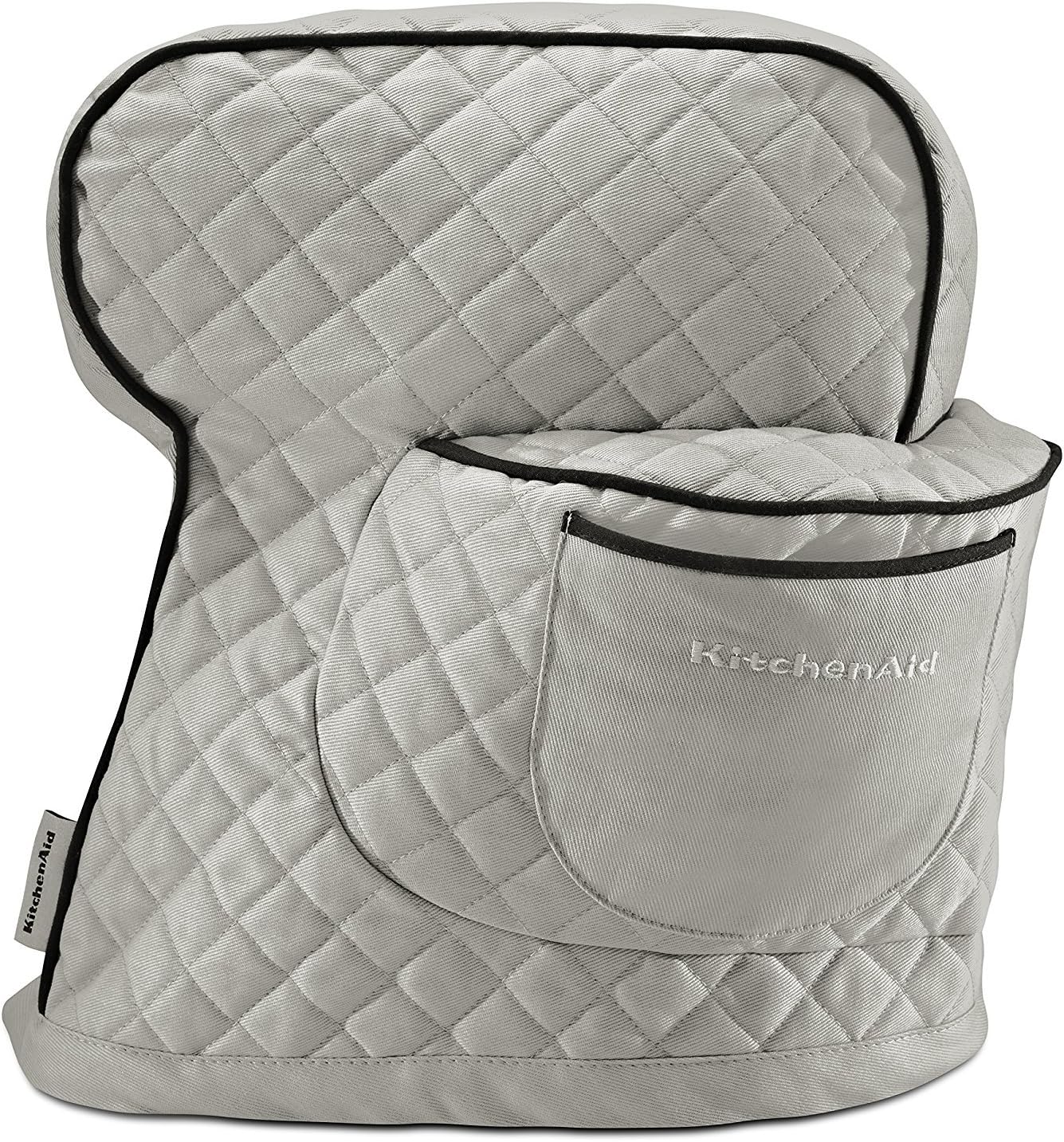 KitchenAid KSMCTISF Fitted Stand Mixer Cover, Silver Frost