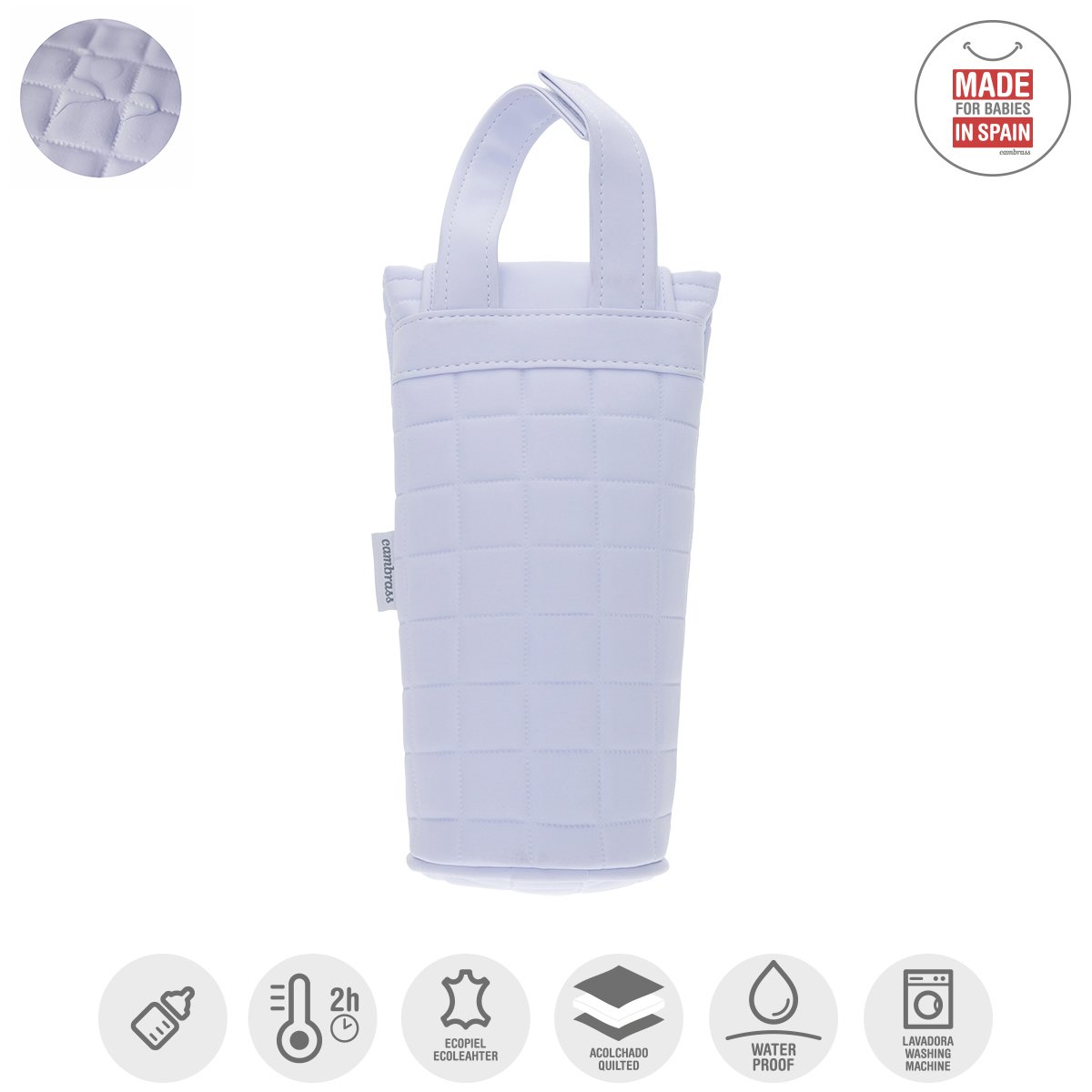 Cambrass 41344 Bag Gofre Baby Bottle, Blue