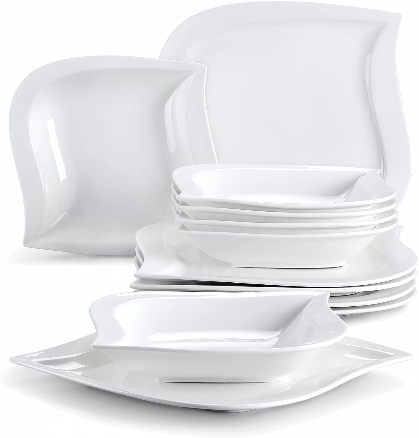 Malacasa Elvira Series Set of Crockery for 6 People