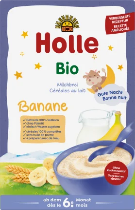 Holle baby food Evening porridge milk banana from the 6th month, 250 g