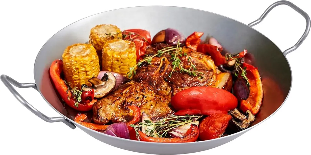 Markenlos Robust iron frying pan - durable - suitable for all your cooking needs - Ø 24 cm - 1.2 l - iron