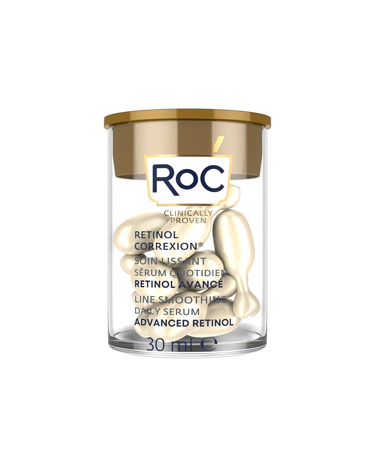 RoC Anti-Aging Serum Retinol Correxion Fine Line Smoothing Night Serum Capsules