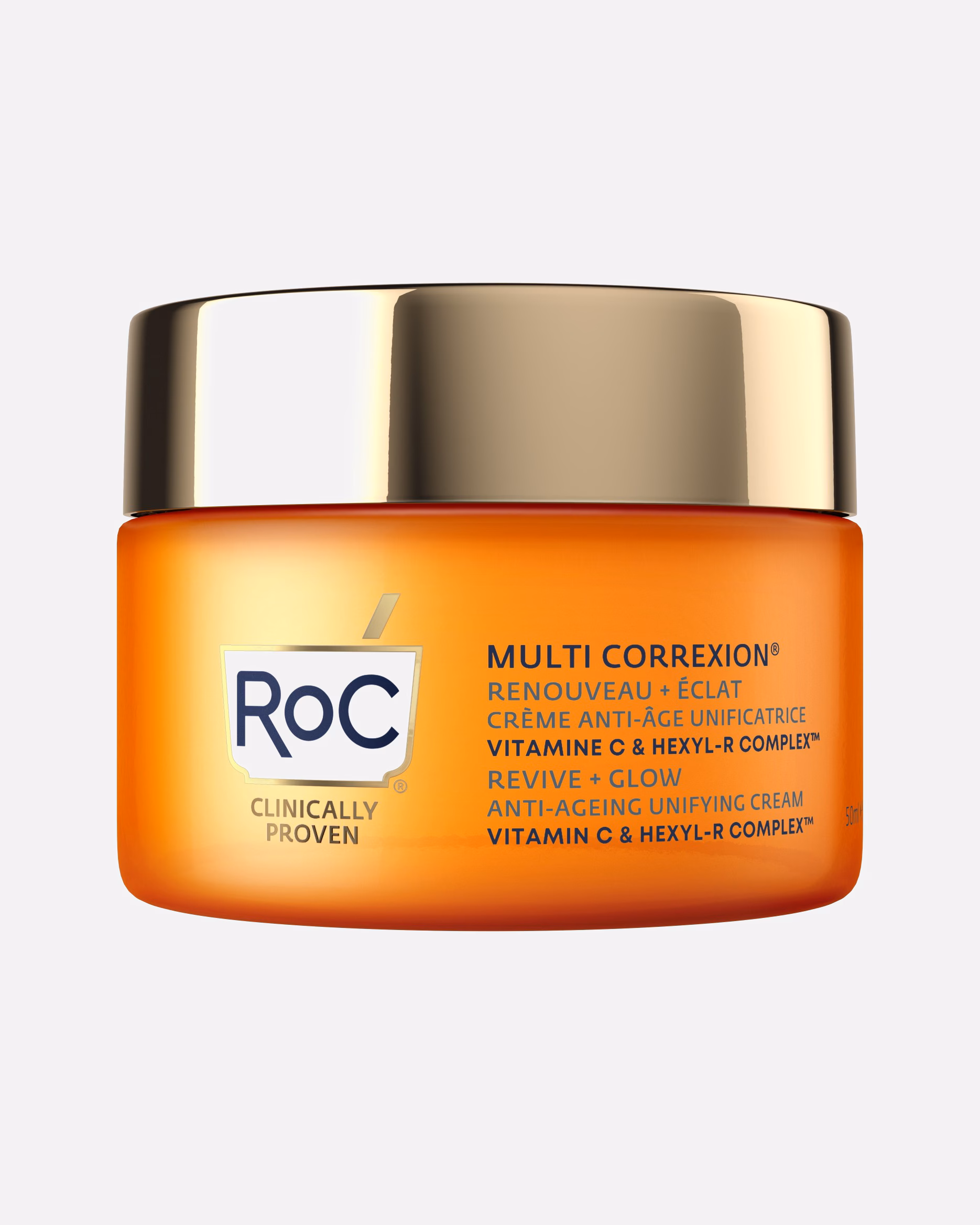 RoC Face Cream Multi Correxion Revive + Glow Anti-Ageing Unifying Cream Rich