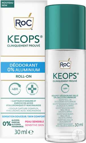 RoC Keops 0% Aluminum Deodorant Roll-On 30ml