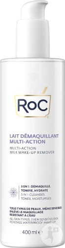 RoC Multi-Action Cleansing Milk All Skin Types Sensitive Skin Pump Bottle 400ml