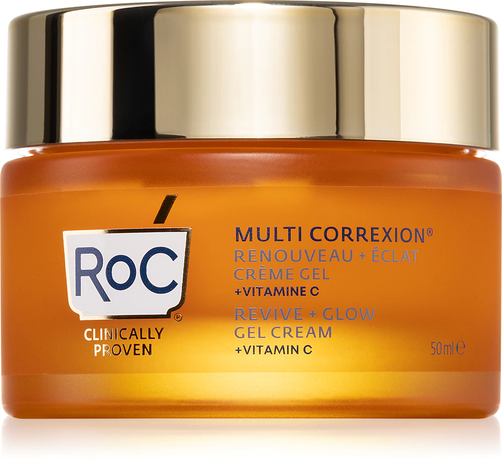 RoC Multi Correxion Revive + Glow gel cream for facial skin rejuvenation