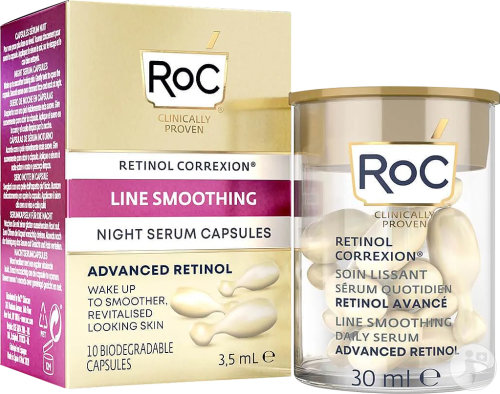RoC Retinol Correxion Smoothing Serum Night 10 capsules