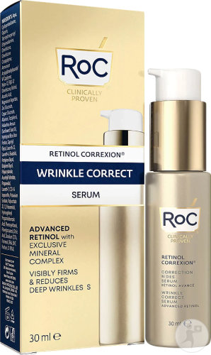 ROC Retinol Correxion Serum for wrinkle correction pump bottle 30ml
