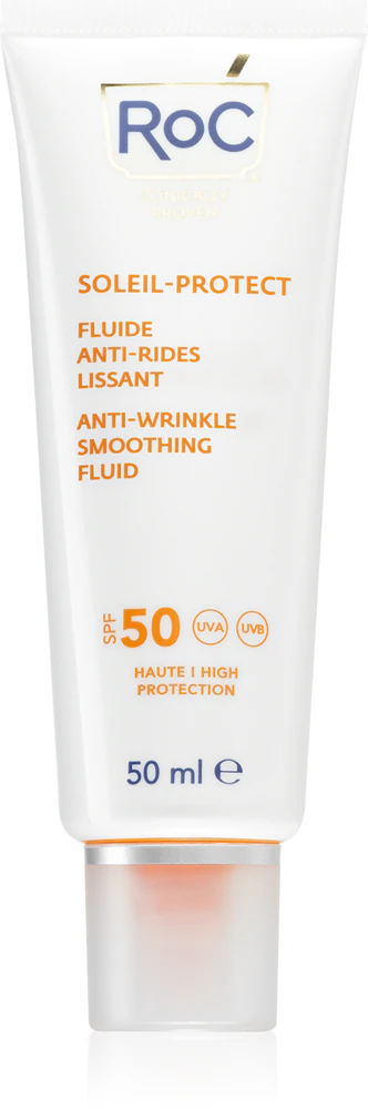 RoC Soleil Protect Anti Wrinkle Smoothing Fluid light, protective fluid against skin aging