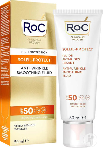 RoC Soleil-Protect Smoothing Anti-Wrinkle Fluid SPF50 Tube 50ml