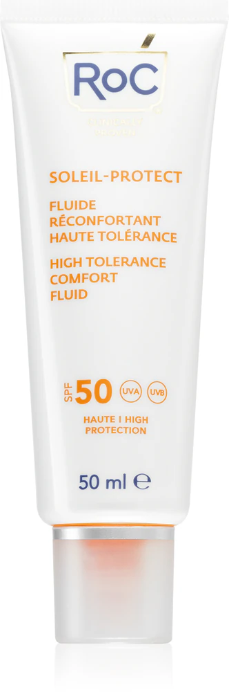 RoC Soleil Protect High Tolerance Comfort Fluid Tanning fluid for the face SPF 50