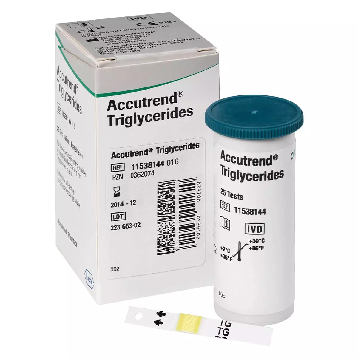 Roche Accutrend Triglycerides 25 test strips