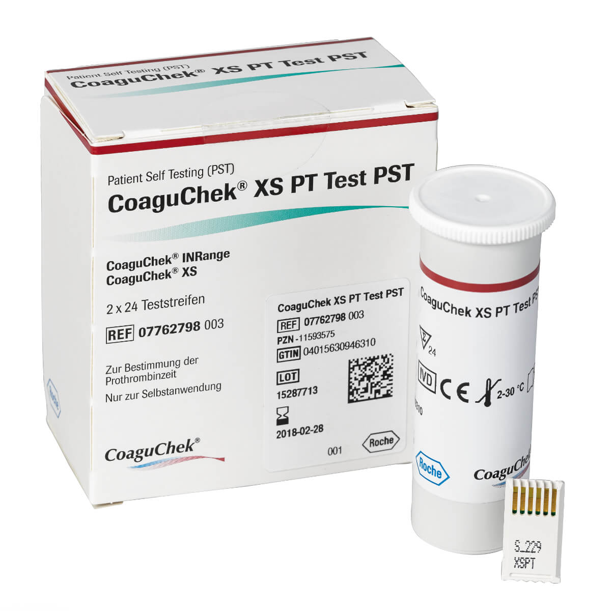 Roche CoaguChek XS PT Test PST, 2 x 24 tests