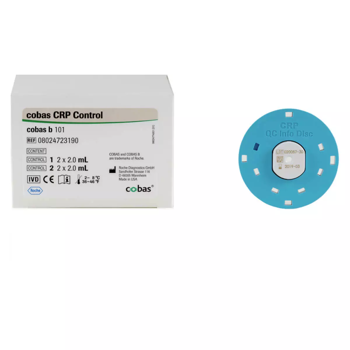 Roche cobas b 101 Control,  CRP control (4 x 2 ml)