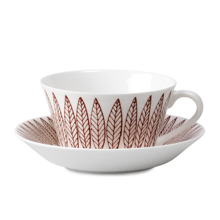 gustavsbergs-porslinsfabrik Röd Salix Tea Set, Bowling