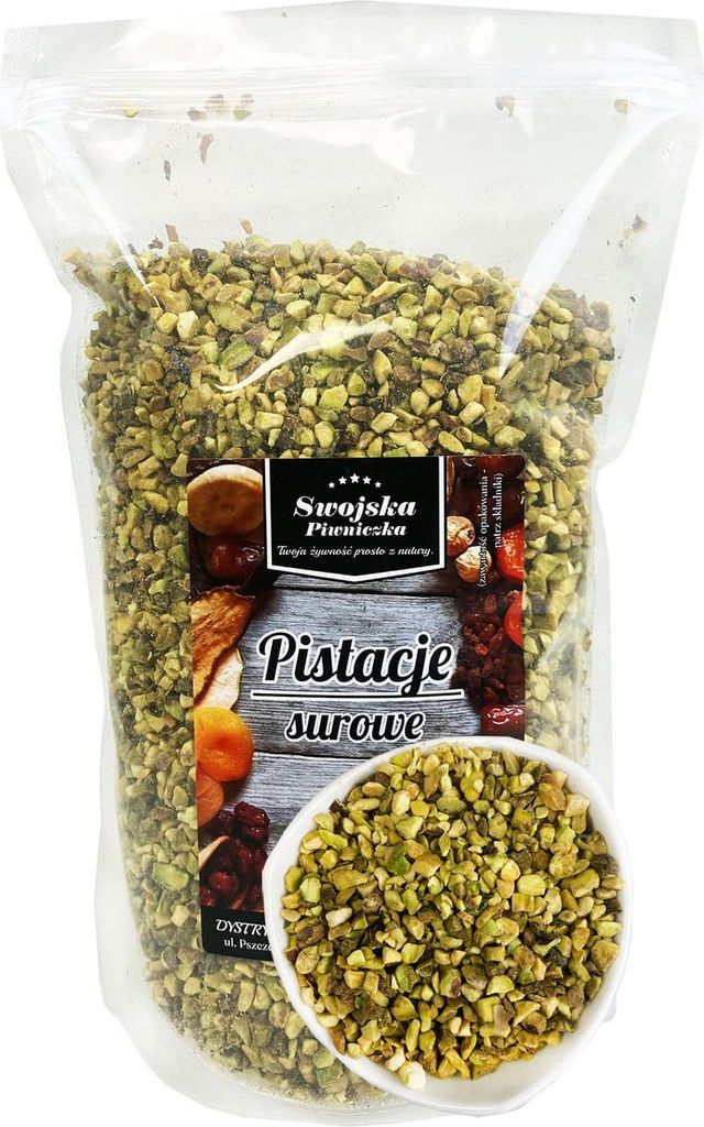 RAW, UNSALTED PISTACHIOS, diced, 1 kg, SWOJSKA PIWNICZKA 1 kg