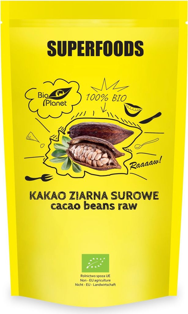 Biogo RAW COCOA BEANS 200 g -PLANET
