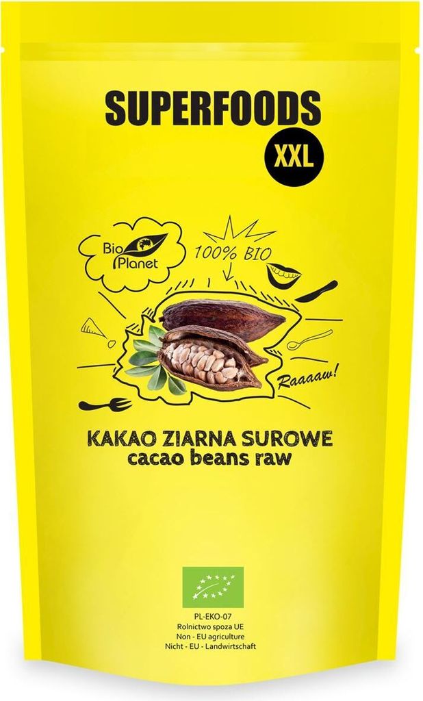 Biogo RAW COCOA BEANS 600 g - PLANET