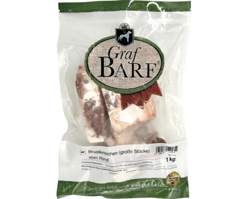 Raw food dog food BARF Graf BARF beef breast bone (large) 1.0 kg deep frozen