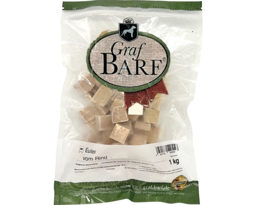 Raw food dog food BARF Graf BARF udder beef 1.0 kg deep frozen