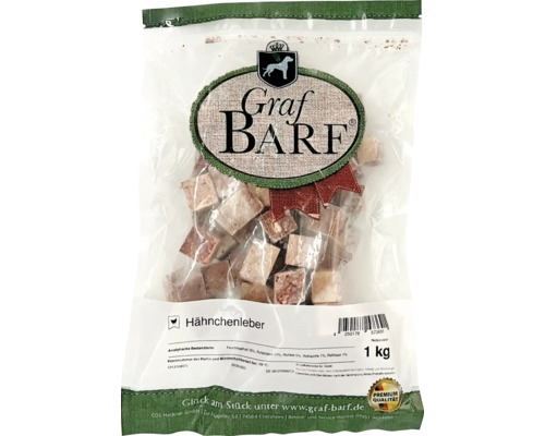 Raw food dog food BARF Graf BARF chicken liver 1.0 kg deep frozen