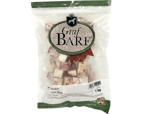 Raw pet food, frozen dog food BARF, Graf BARF beef testicles, 1.0 kg, deep-frozen