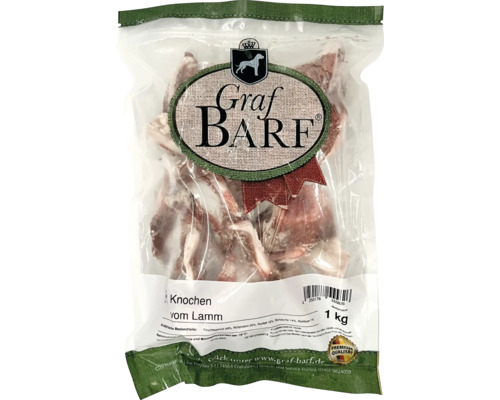 Raw food dog food BARF Graf BARF bones lamb (small) 1.0 kg deep frozen
