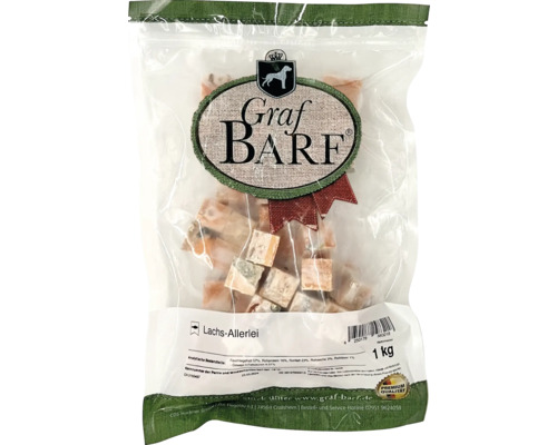 Raw food dog food BARF Graf BARF Salmon Medley 1.0 kg deep frozen