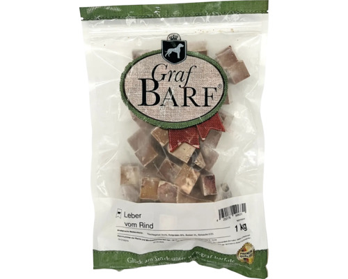 Raw dog food BARF Graf BARF Liver Beef 1.0 kg deep frozen