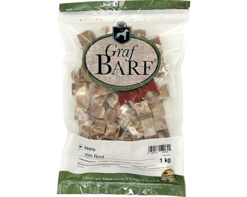 Raw food dog food BARF Graf BARF Kidney Beef 1.0 kg deep frozen
