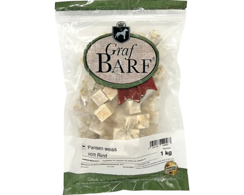 Raw food dog food BARF Graf BARF tripe white 1.0 kg deep frozen