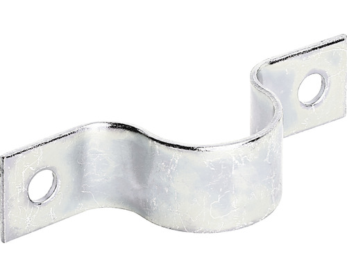 Alberts Pipe clamp 25 mm for 1 inch galvanized, thick-film passivated