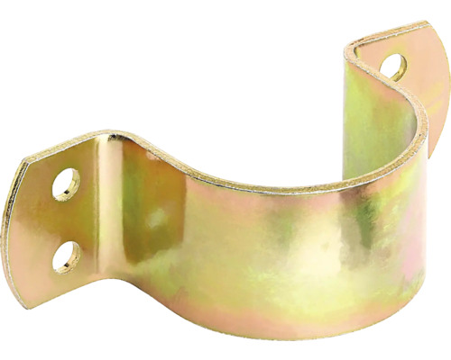 Alberts Pipe clamp 57 mm for 2 1/4 inch yellow galvanized