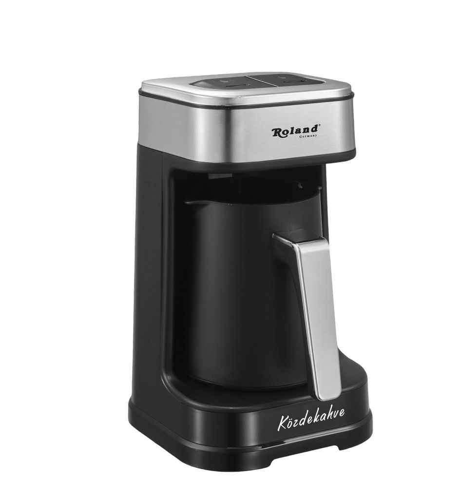 CETEC Germany Roland Germany Turkish coffee machine, 600W, automatic shut-off, stainless steel cover, 4 cup capacity, with coffee measuring spoon