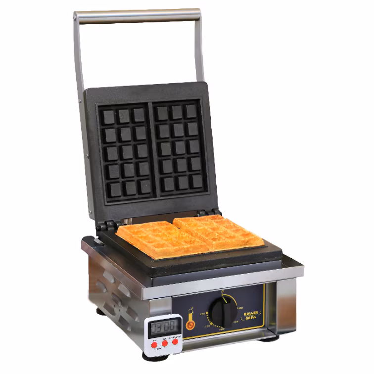 Roller Grill waffle iron, Brussels waffle shape, dimensions 305 x 440 x 230 mm (W x D x H)