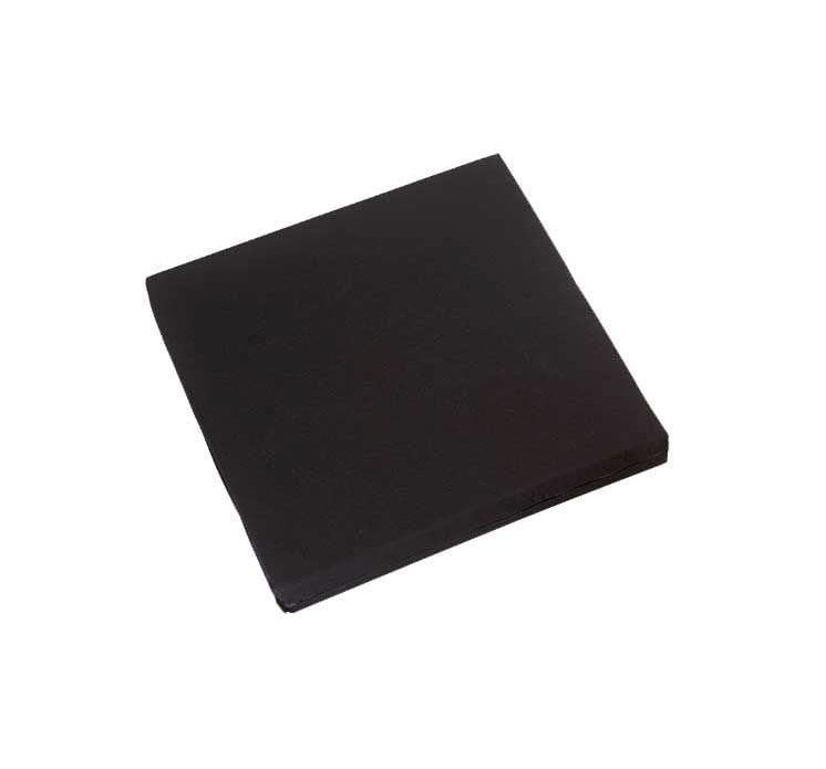 ROLLSTUHL Wheelchair seat cushion foam 5cm high black with non-slip covering 1 St