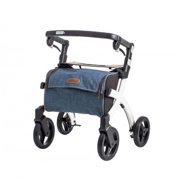 Rollz Flex 2.0 Small Shopper Rollator, pebble white 1 St