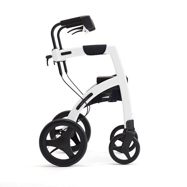 Rollz Motion 2.1 Rollator and Wheelchair, Pepple White