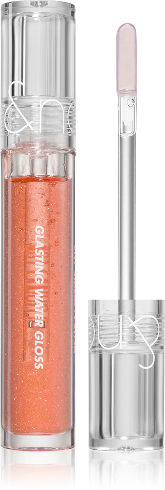 rom&nd Glasting Water luminous lip gloss with glitter particles Farbton #01 Sanho Crush 4,3 g