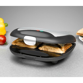 Rommelsbacher ST 710 Sandwich Toaster 700 W Black, Silver
