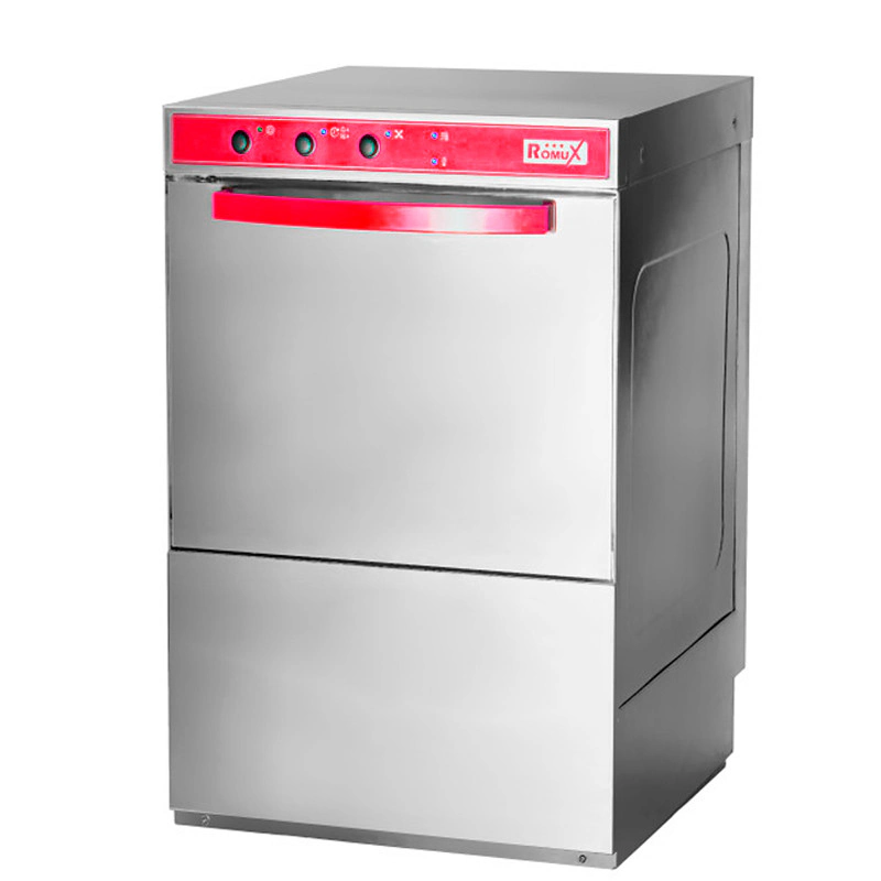 Romux® Commercial Dishwasher 40x40 cm with Detergent, Rinse Aid and Drain Pumps | Professional Commercial Dishwasher for the Catering Industry