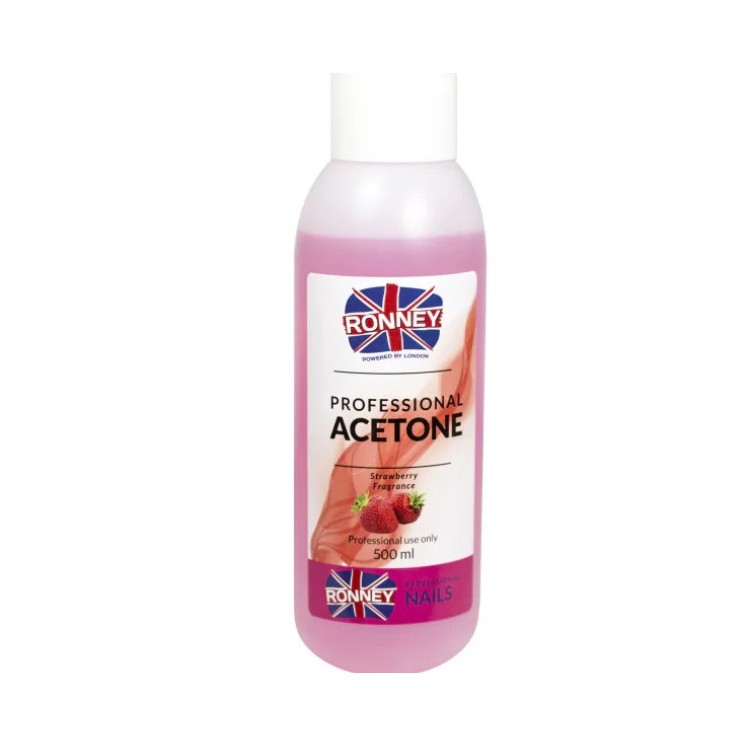 Ronney Professional Nail Acetone Strawberry 500 ml