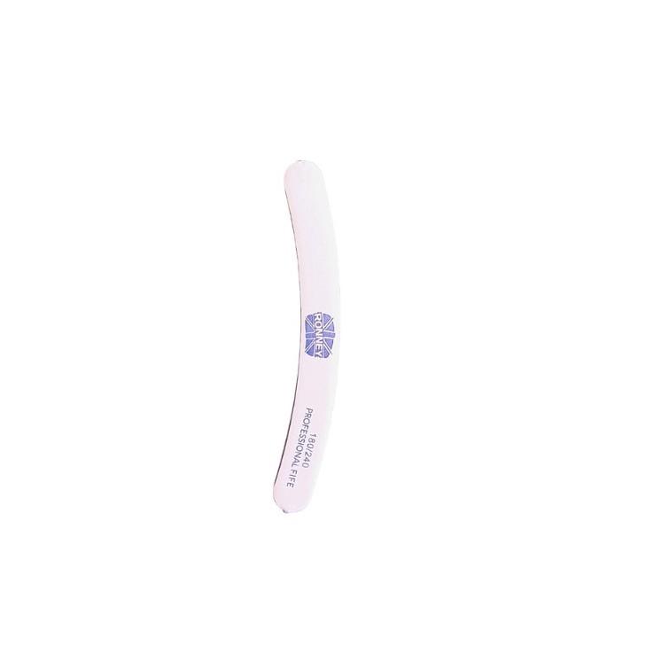 Ronney Professional Premium Nail File Banana White 180/240 1 pc.