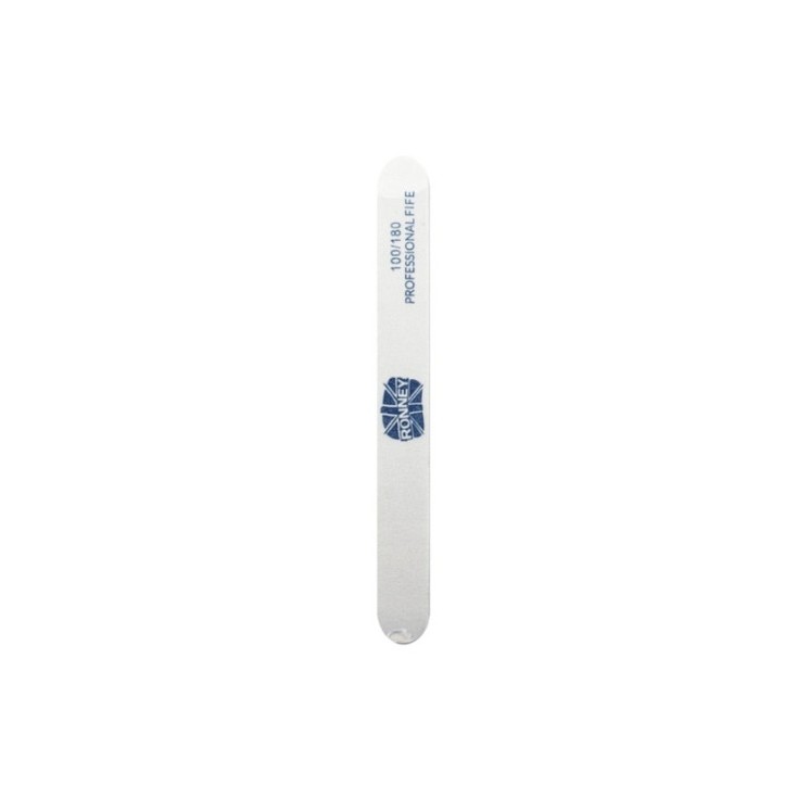 Ronney Professional Premium Straight Nail File White 100/180 1 pc.
