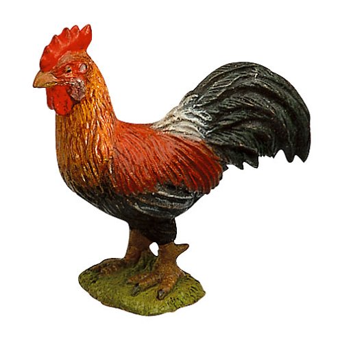 Bullyland Rooster Brown Figurine Farmland A
