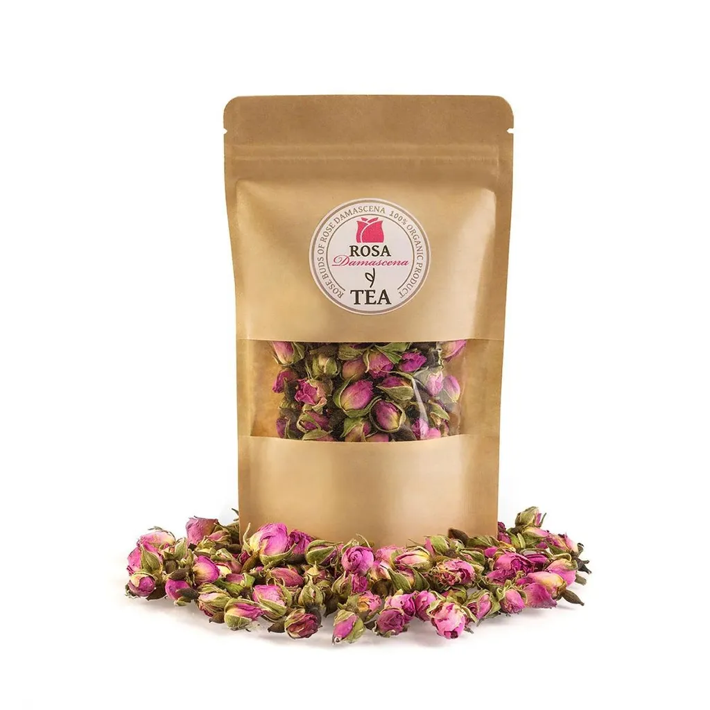 Sevan Roses Rosa Damascena Rosebuds 20g – Dried Rose Petals for Tea & Care