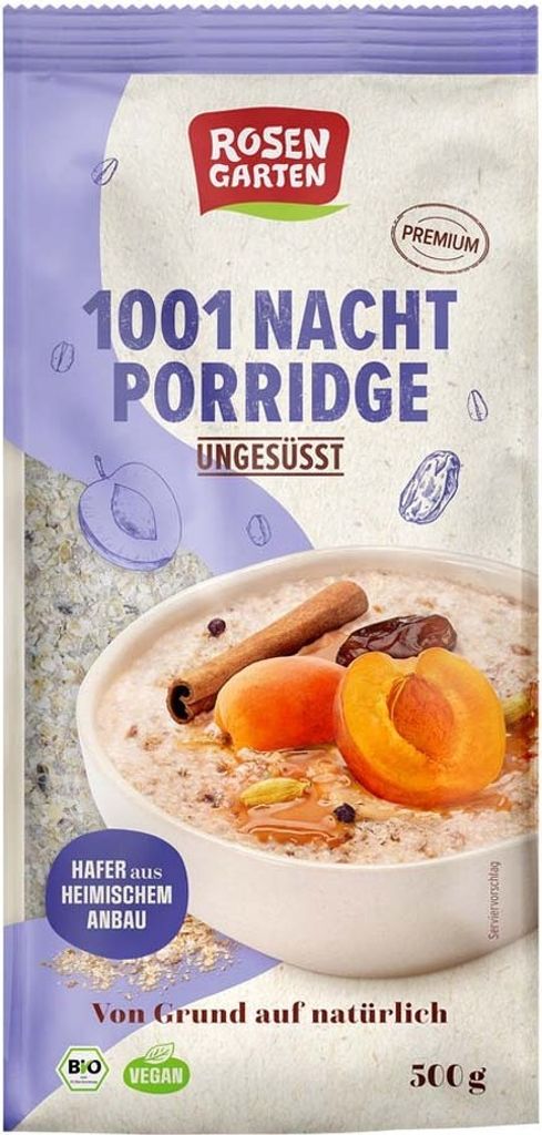 Rosengarten Naturkost Rosengarten - 1001 Nights Porridge unsweetened - 500g