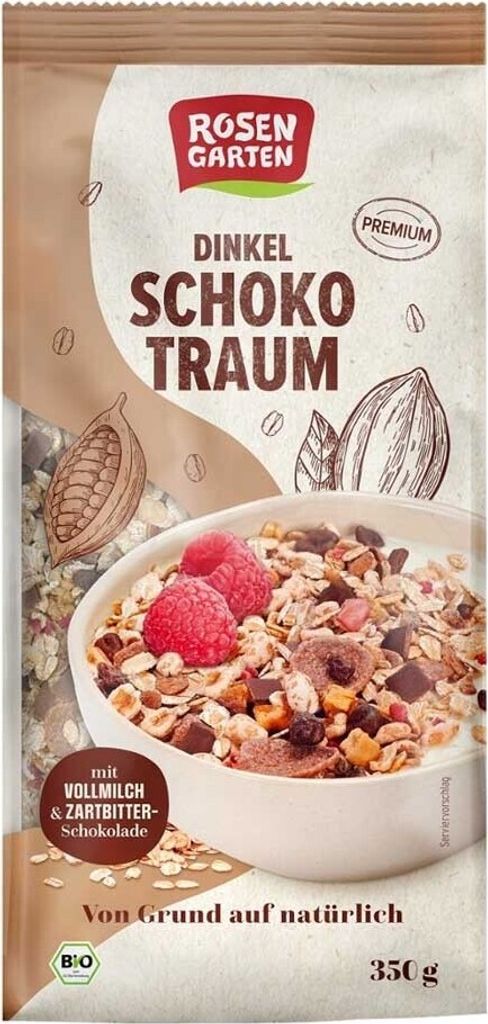 Rosengarten Naturkost Rosengarten Spelt Chocolate Dream Muesli -- 350g