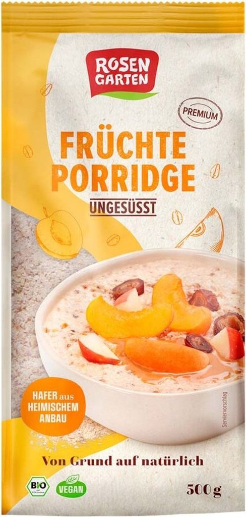 Rosengarten Naturkost Rosengarten Fruit Porridge unsweetened -- 500g