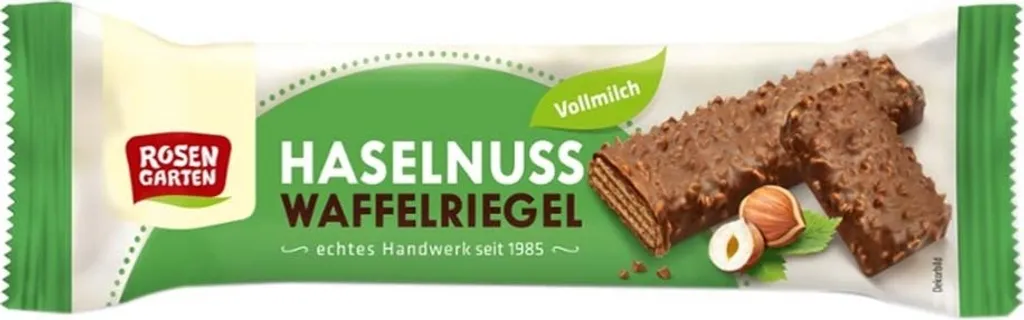 Rosengarten Naturkost Rosengarten Hazelnut Wafer Bar 35g